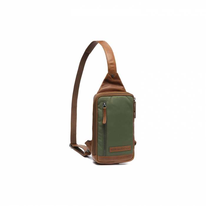 Geanta din nylon si piele, pentru barbati, The Chesterfield Brand, Salla, Verde olive [1]
