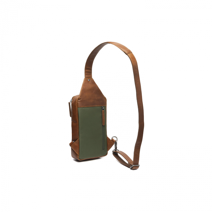 Geanta din nylon si piele, pentru barbati, The Chesterfield Brand, Salla, Verde olive [6]