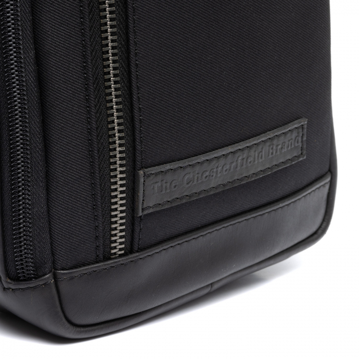 Geanta din nylon si piele, pentru barbati, The Chesterfield Brand, Salla, Negru [7]