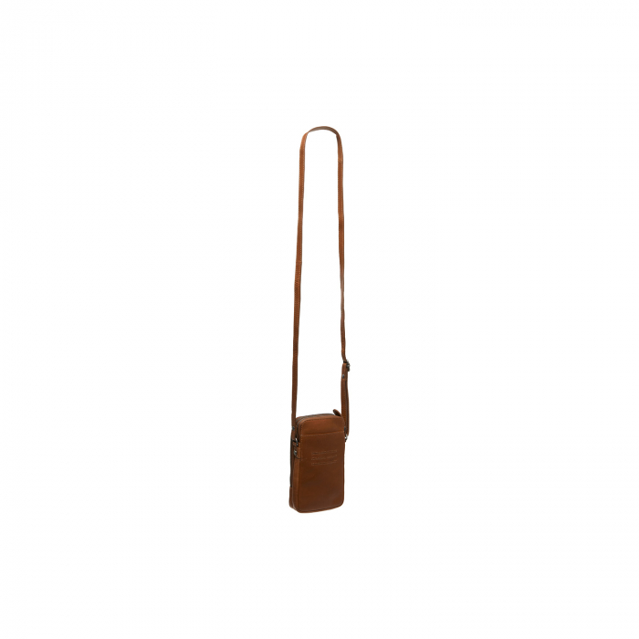 Geanta din piele naturala pentru telefon, The Chesterfield Brand, Alesund, de umar, Maro coniac [11]