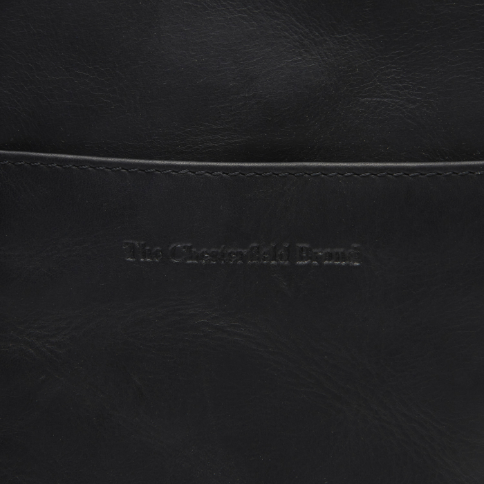 Geanta din piele naturala pentru telefon, The Chesterfield Brand, Alesund, de umar, Negru [4]