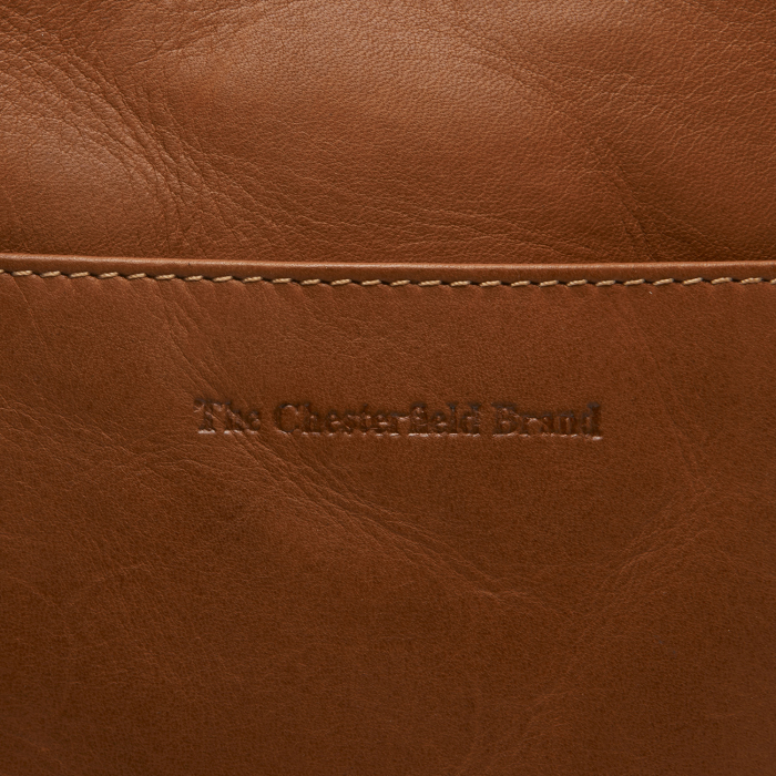 Geanta din piele naturala pentru telefon, The Chesterfield Brand, Alesund, de umar, Maro coniac [6]