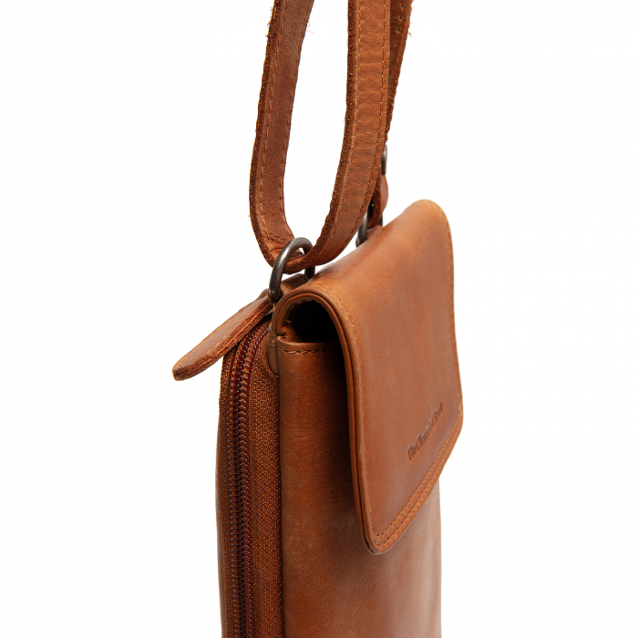 Geanta din piele naturala pentru telefon, The Chesterfield Brand, Langley, Maro coniac [11]