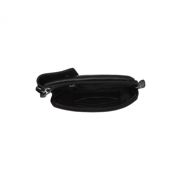 Geanta din piele naturala pentru telefon, The Chesterfield Brand, Langley, Negru [5]