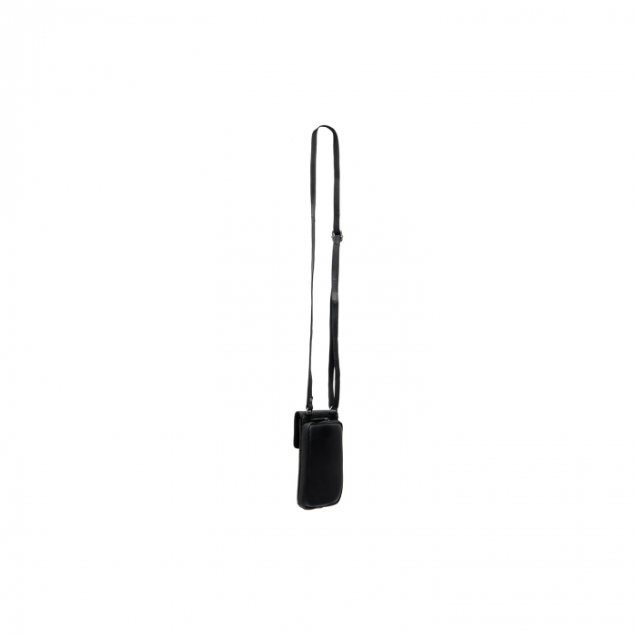 Geanta din piele naturala pentru telefon, The Chesterfield Brand, Langley, Negru [4]