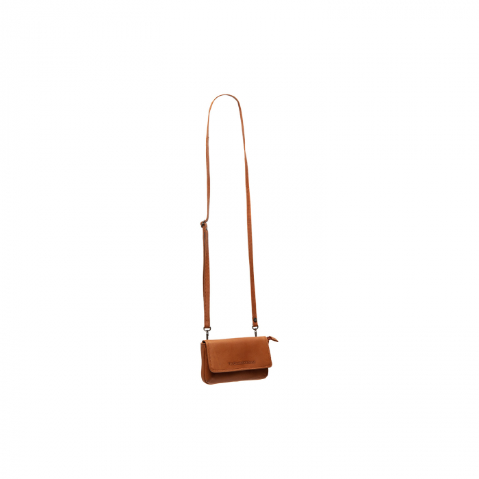 Geanta din piele naturala pentru telefon, The Chesterfield Brand, Nelson, Maro coniac [2]