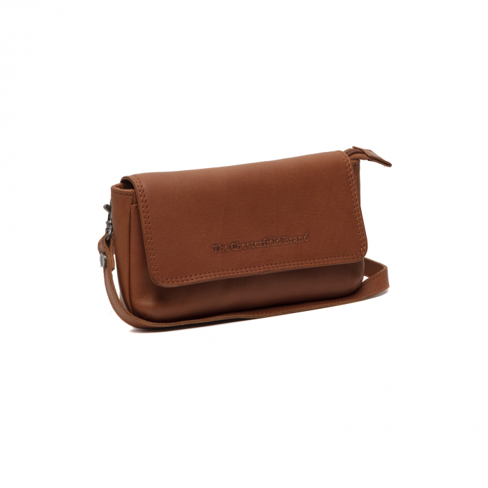 Geanta din piele naturala pentru telefon, The Chesterfield Brand, Nelson, Maro coniac [1]