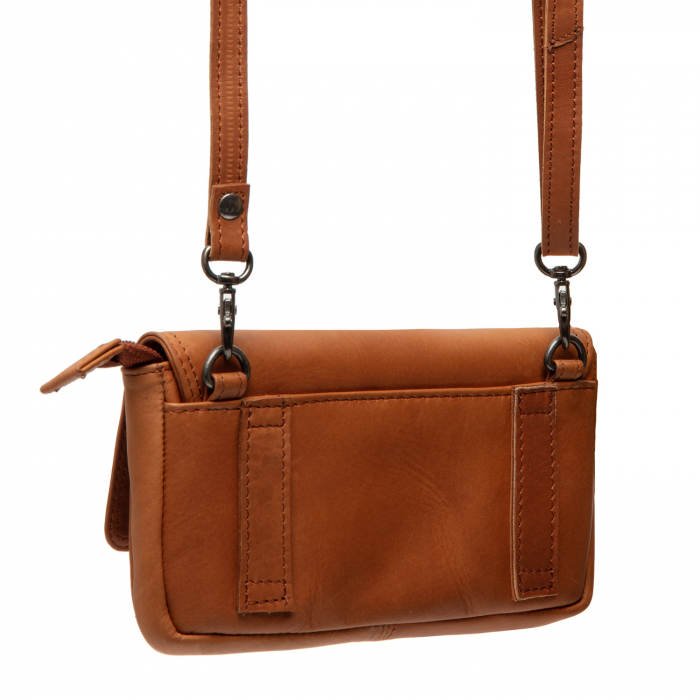 Geanta din piele naturala pentru telefon, The Chesterfield Brand, Nelson, Maro coniac [7]