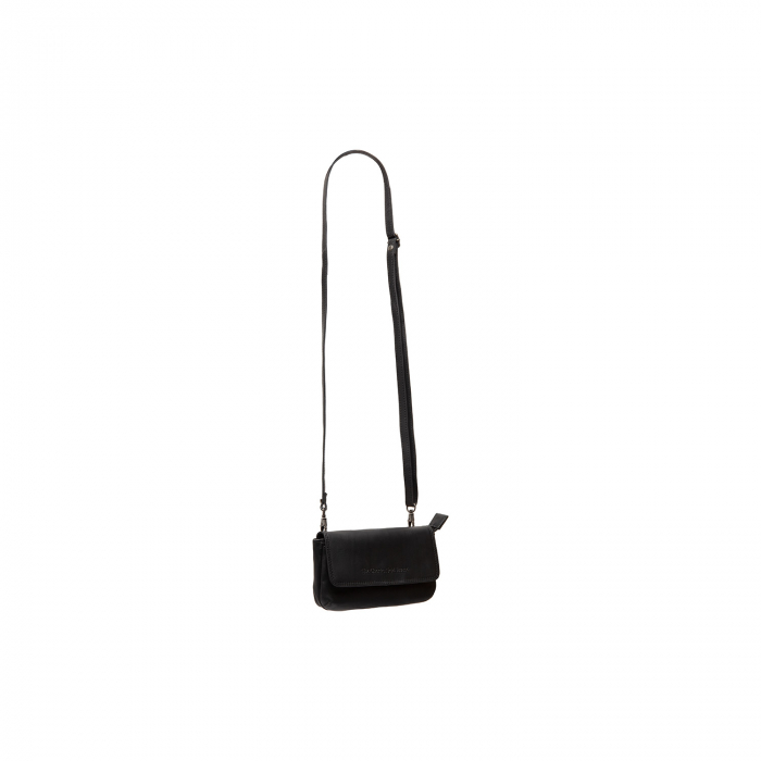 Geanta din piele naturala pentru telefon, The Chesterfield Brand, Nelson, Negru [2]