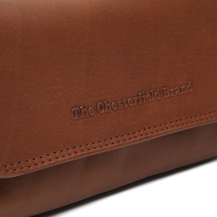 Geanta din piele naturala pentru telefon, The Chesterfield Brand, Nelson, Maro coniac [3]