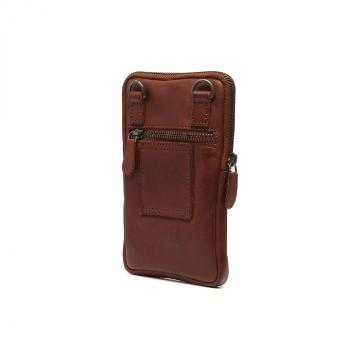 Geanta din piele naturala pentru telefon, The Chesterfield Brand, Salta, Maro coniac [6]