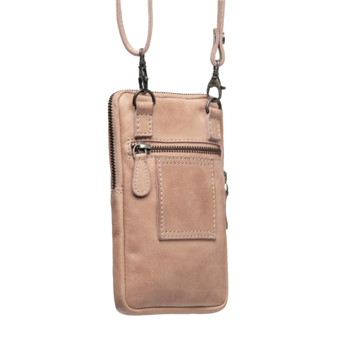 Geanta din piele naturala pentru telefon, The Chesterfield Brand, Salta, Vintage Rose [8]