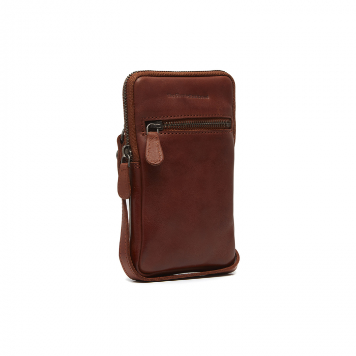Geanta din piele naturala pentru telefon, The Chesterfield Brand, Salta, Maro coniac [2]