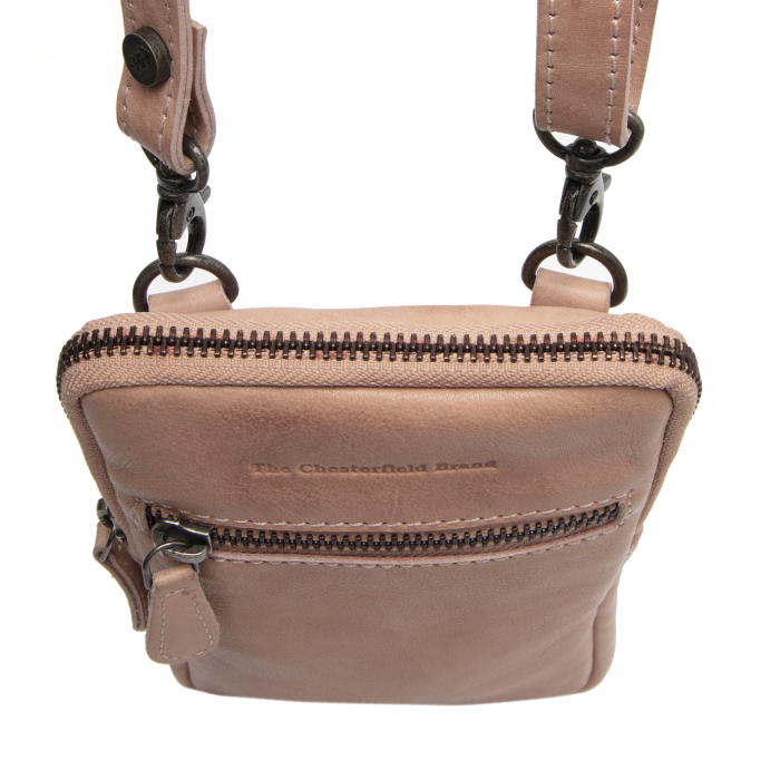 Geanta din piele naturala pentru telefon, The Chesterfield Brand, Salta, Vintage Rose [6]
