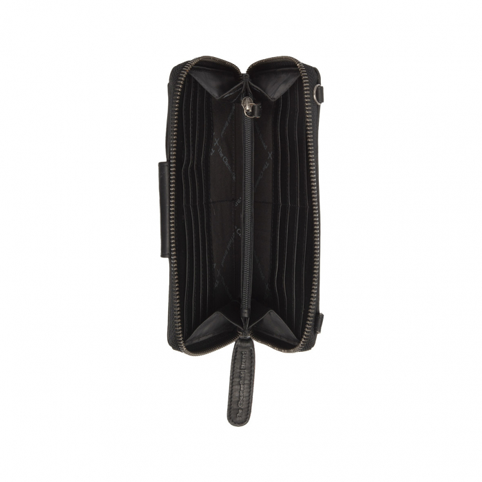 Geanta din piele naturala pentru telefon, The Chesterfield Brand, Taipei, Negru [2]