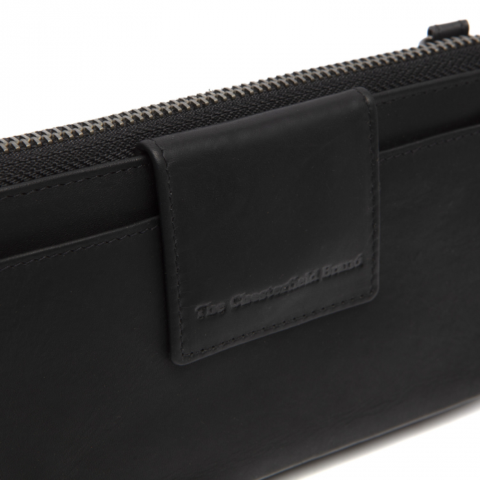 Geanta din piele naturala pentru telefon, The Chesterfield Brand, Taipei, Negru [3]