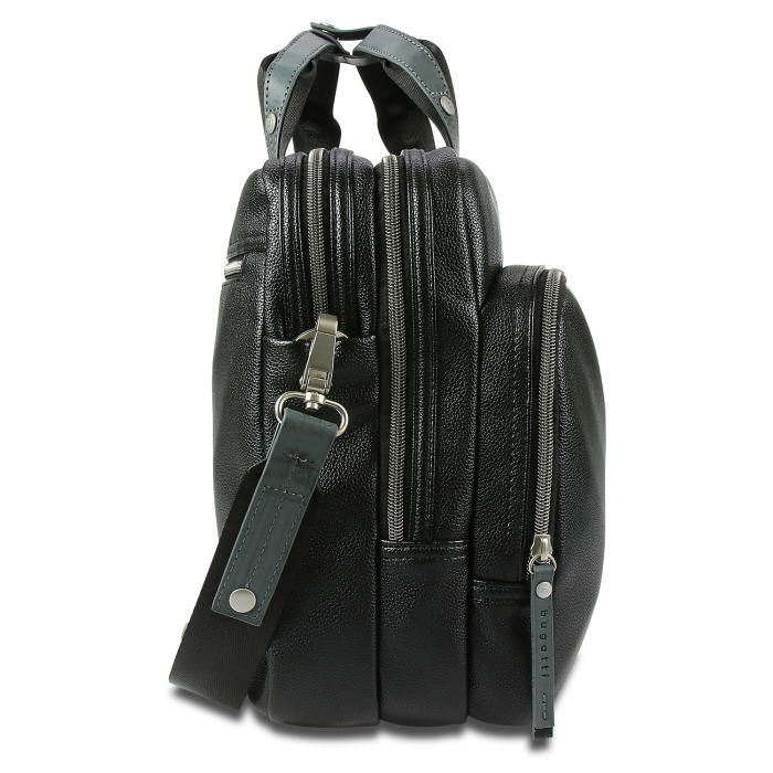 Geanta laptop pentru barbati, Bugatti, Moto 13inch, Negru [4]