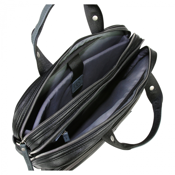 Geanta laptop pentru barbati, Bugatti, Moto 13inch, Negru [5]