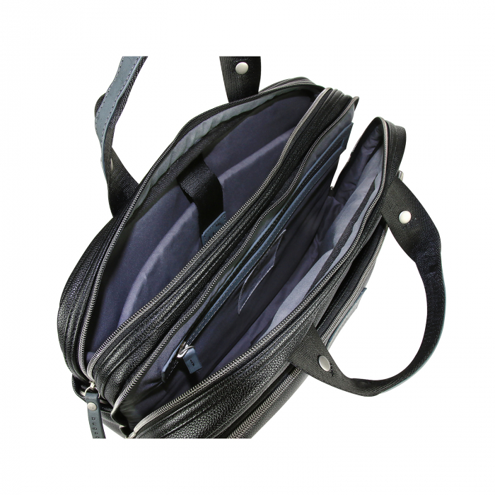 Geanta laptop pentru barbati, Bugatti, Moto 13inch, Negru [6]