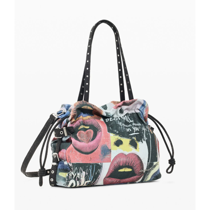 Geanta mare de dama Desigual, seria Graffiato Blue, Multicolor [5]