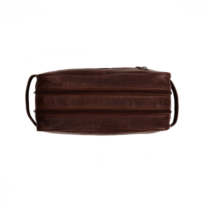 Geanta mare pentru cosmetice The Chesterfield Brand, din piele naturala, Stefan, Maro inchis [4]