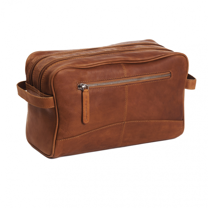 Geanta mare pentru cosmetice The Chesterfield Brand, din piele naturala, Stefan, Maro coniac [8]