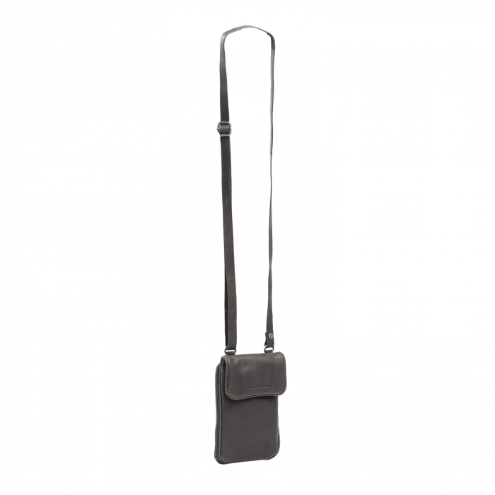Geanta din piele naturala pentru telefon, The Chesterfield Brand, Anderson, Maro inchis [3]