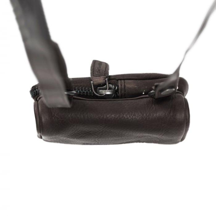 Geanta din piele naturala pentru telefon, The Chesterfield Brand, Anderson, Maro inchis [8]