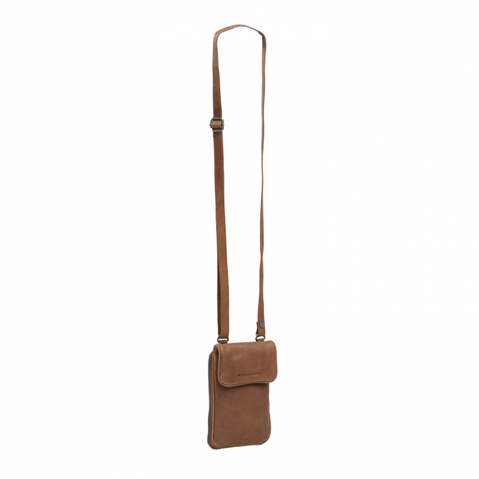 Geanta din piele naturala pentru telefon, The Chesterfield Brand, Anderson, Maro coniac [6]