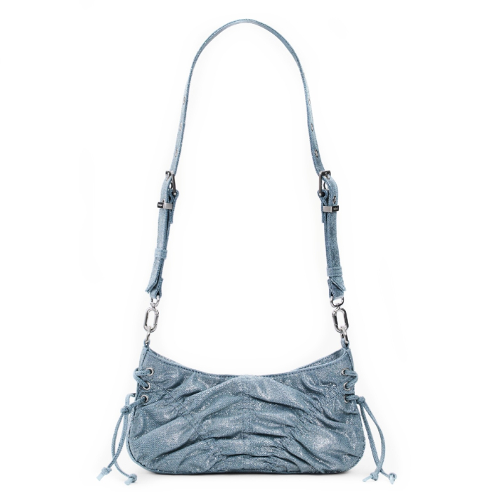 Geanta mica de dama, crossbody, Desigual, Boxton Mini Denim, Albastru [8]