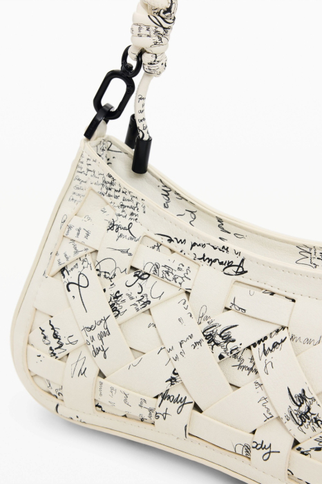 Geanta mica de dama, crossbody, Desigual, Foxtrot, Alb [7]