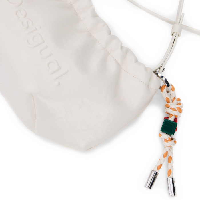 Geanta mica de dama, crossbody, Desigual, La Rouge Mini, Alb [5]