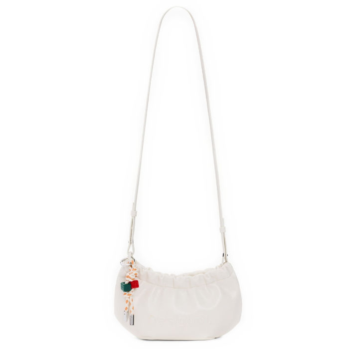 Geanta mica de dama, crossbody, Desigual, La Rouge Mini, Alb [2]