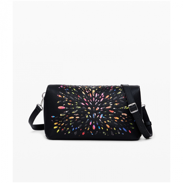 Geanta mica de dama crossbody, Desigual, seria Blackwell Venecia, Negru [8]