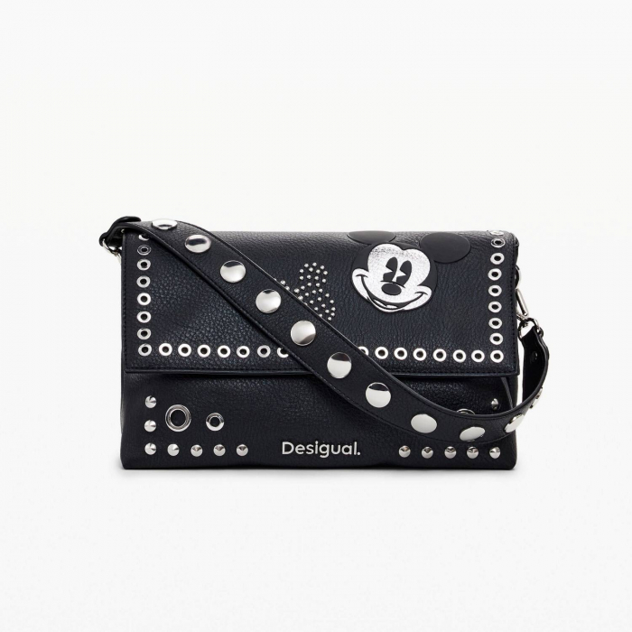Geanta mica de dama crossbody, Desigual, seria Mickey Rock Venecia, Negru [4]