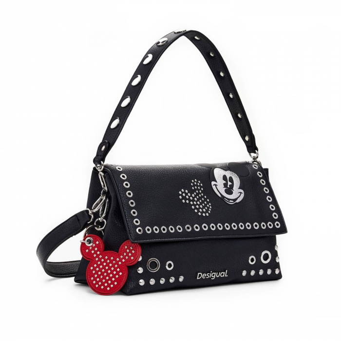 Geanta mica de dama crossbody, Desigual, seria Mickey Rock Venecia, Negru [3]