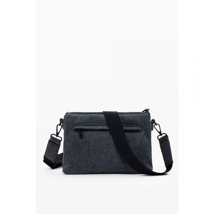 Geanta mica de dama crossbody, Desigual, seria Mickey Studs Dortmund, Gri [2]