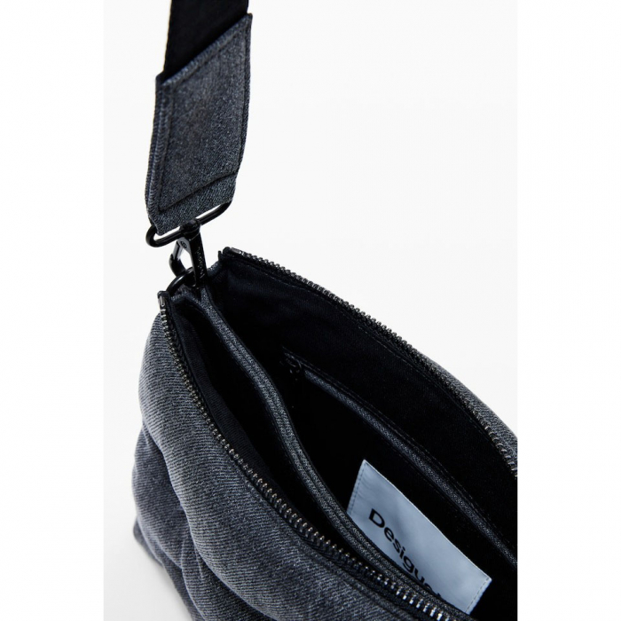 Geanta mica de dama crossbody, Desigual, seria Mickey Studs Dortmund, Gri [3]