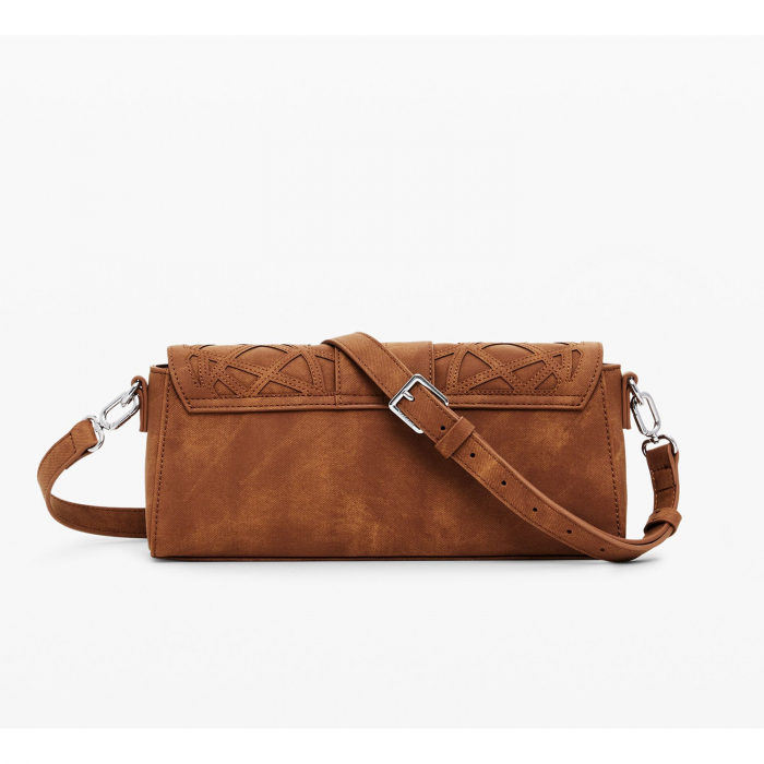 Geanta mica de dama crossbody, Desigual, seria Oasis Eden, Maro coniac [6]