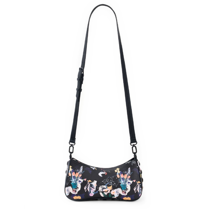 Geanta mica de dama, crossbody, Desigual, seria Osmio Alsacia, Negru [5]