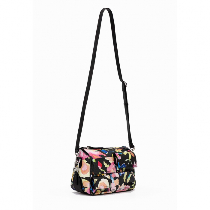 Geanta mica de dama crossbody, Desigual, seria Pocket Print Phuket Mini, Multicolor [4]