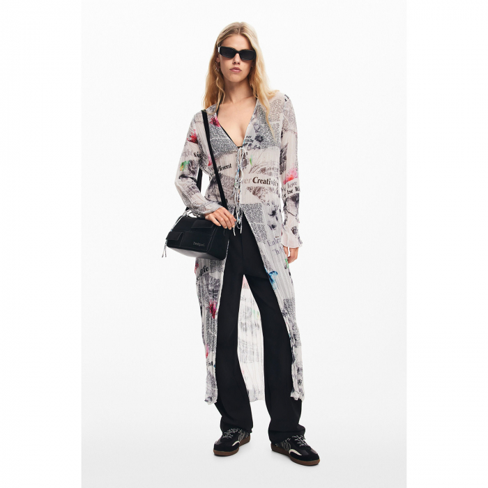 Geanta mica de dama crossbody, Desigual, seria Pocket Face Phuket Mini, Negru [2]