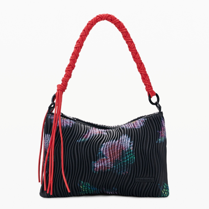 Geanta mica de dama, de mana si umar, crossbody, Desigual, seria Xenon Dortmund, Negru [8]