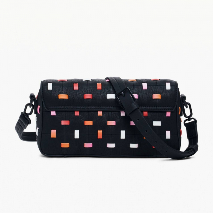 Geanta mica de dama, de mana si umar, Desigual, seria Fantasia Phuket Mini, Negru [5]