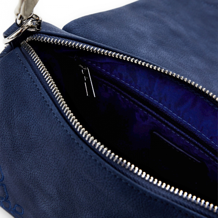 Geanta mica de dama, de mana si umar, Desigual, seria Sierra Naron Medium Flap, Albastru [3]