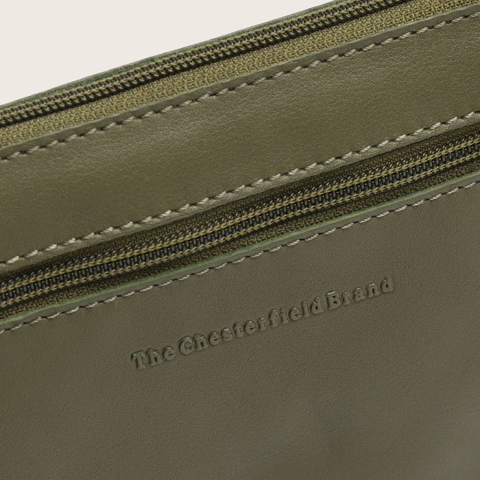 Geanta mica de dama, de umar, The Chesterfield Brand, Brisa, piele naturala, Verde olive [2]