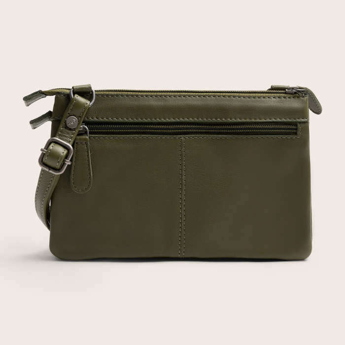 Geanta mica de dama, de umar, The Chesterfield Brand, Brisa, piele naturala, Verde olive [10]
