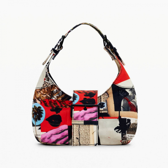 Geanta mica de dama, Desigual, seria Collage Lacroix, Multicolor [7]