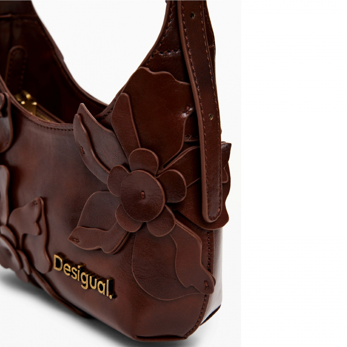 Geanta mica de dama, Desigual, seria Reprise Choco Valenti, Maro inchis [6]
