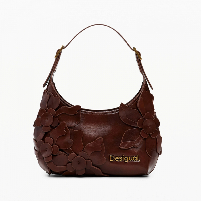 Geanta mica de dama, Desigual, seria Reprise Choco Valenti, Maro inchis [4]